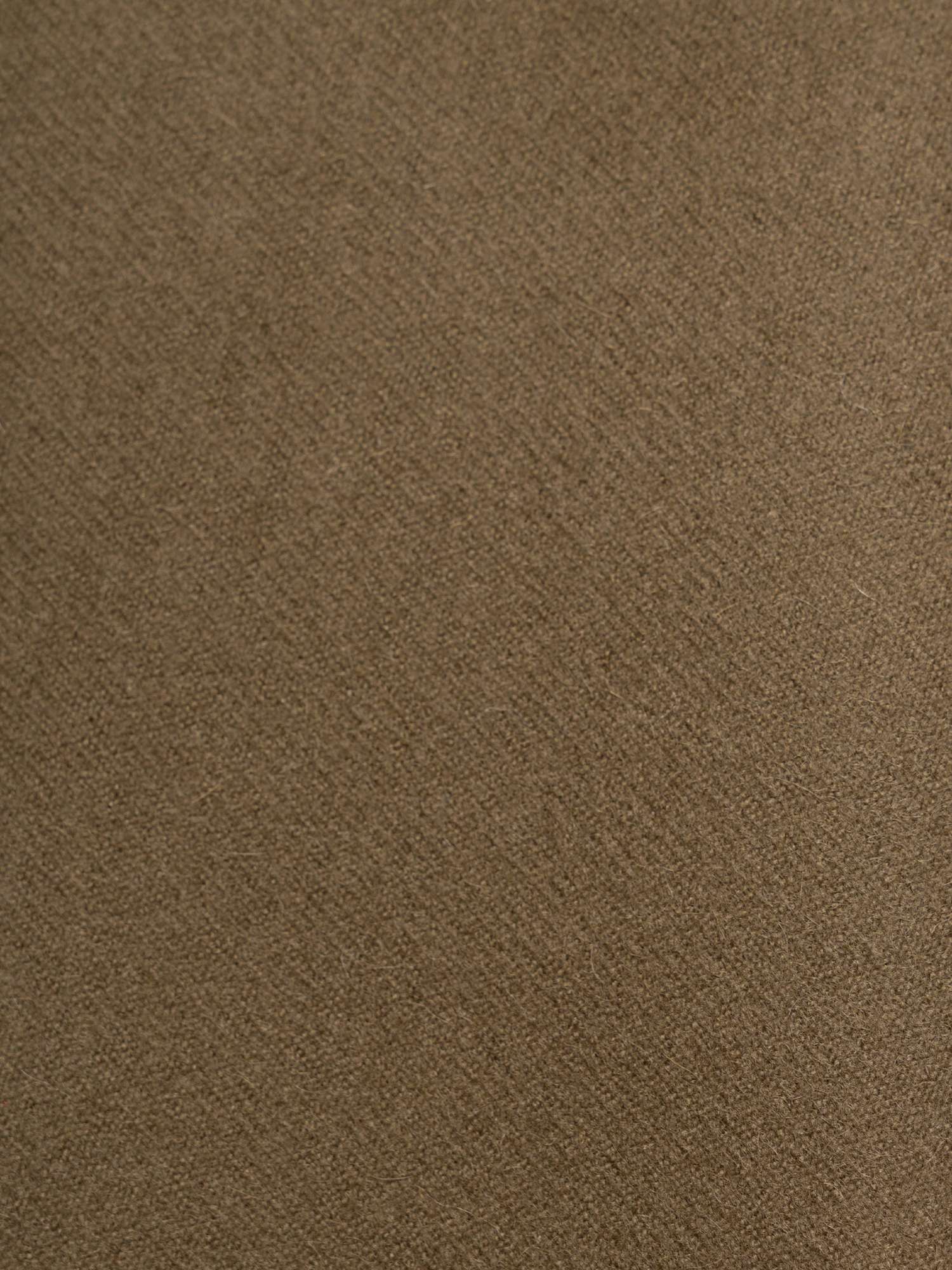 Close-up texture of olive green baby alpaca scarf — naturally dyed, ultra-soft natural fibre | Orange Inca