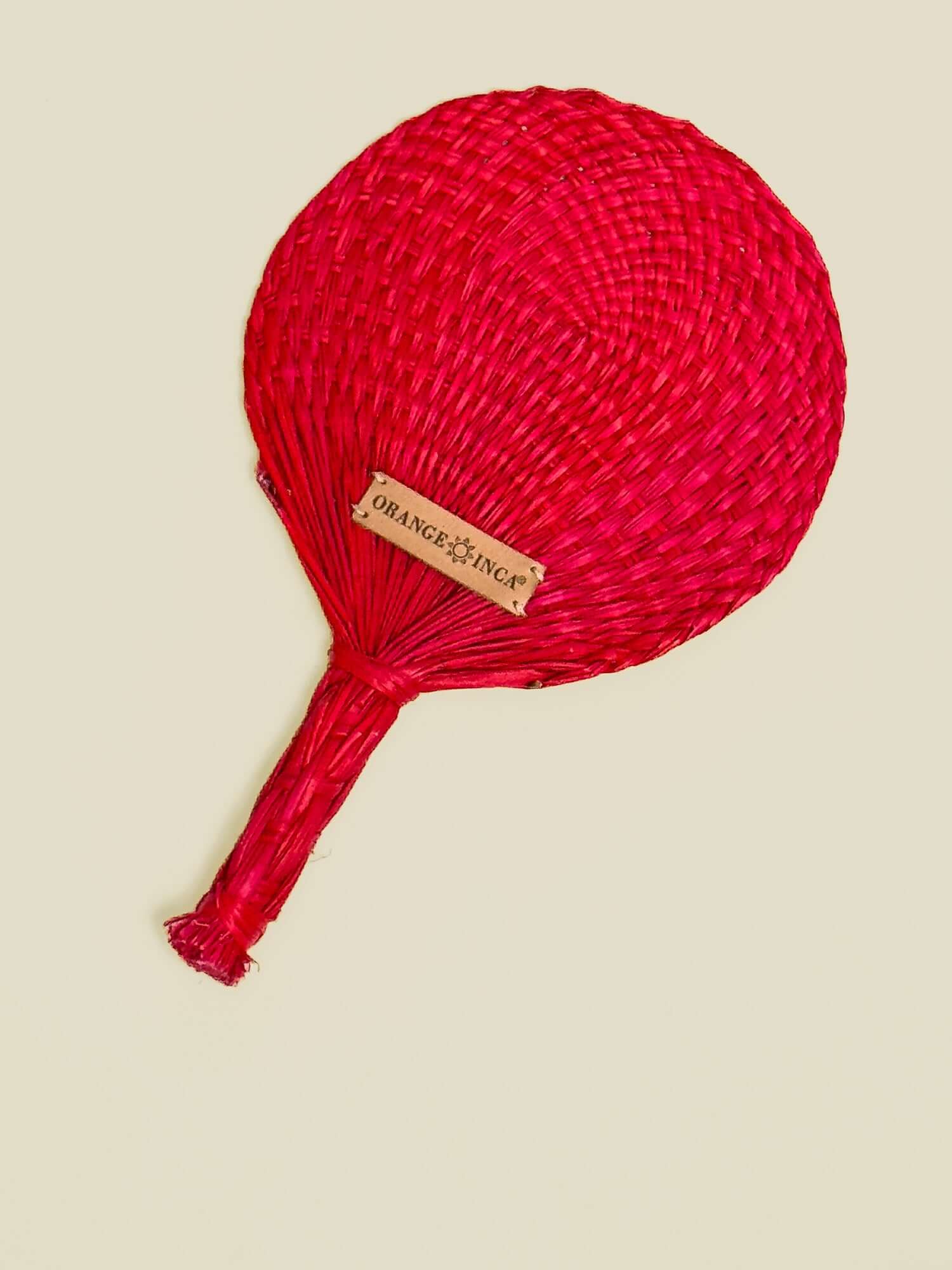 Straw Circle Hand Fan