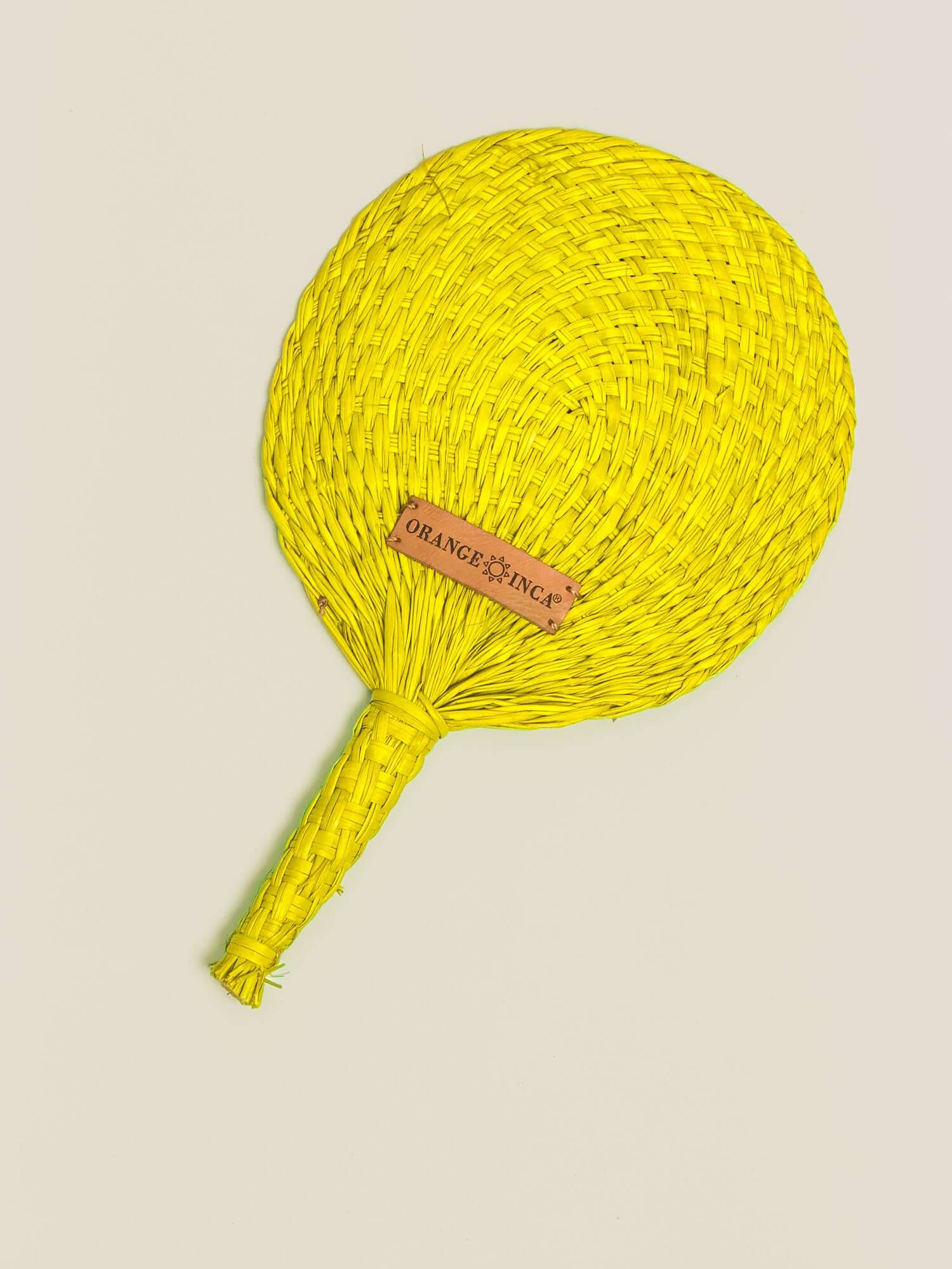 Straw Circle Hand Fan
