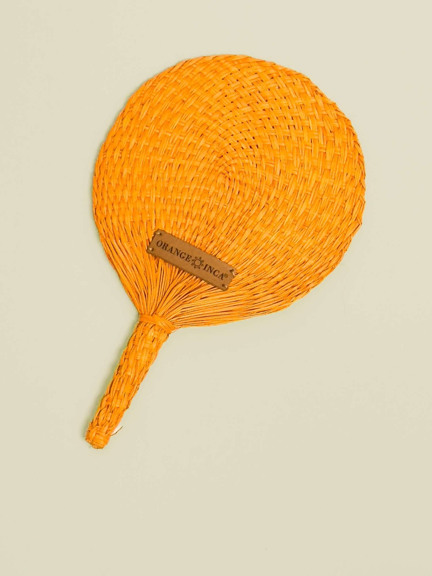 Straw Circle Hand Fan