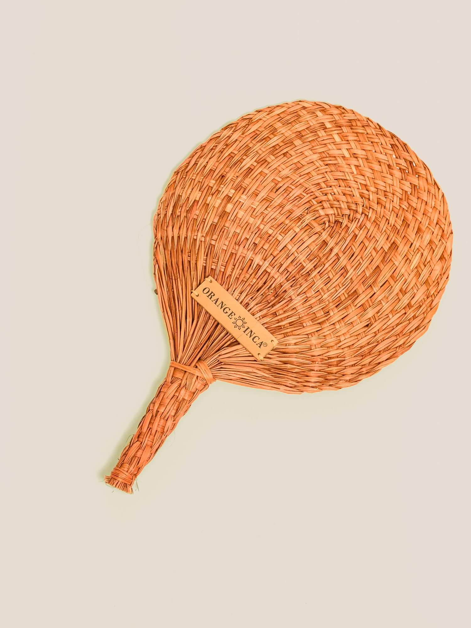 Straw Circle Hand Fan