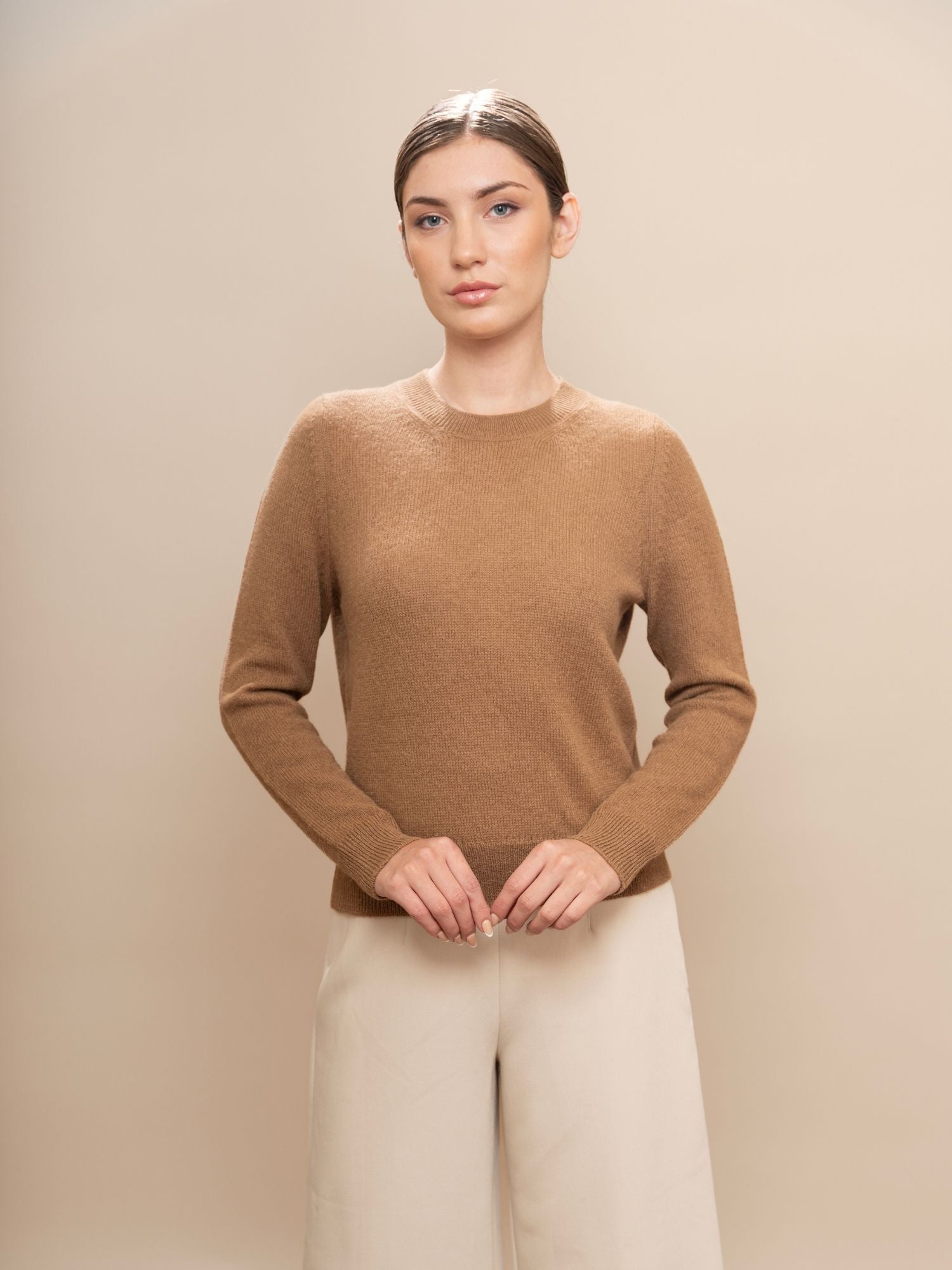 Classic Sweater - Baby Alpaca - Cinnamon