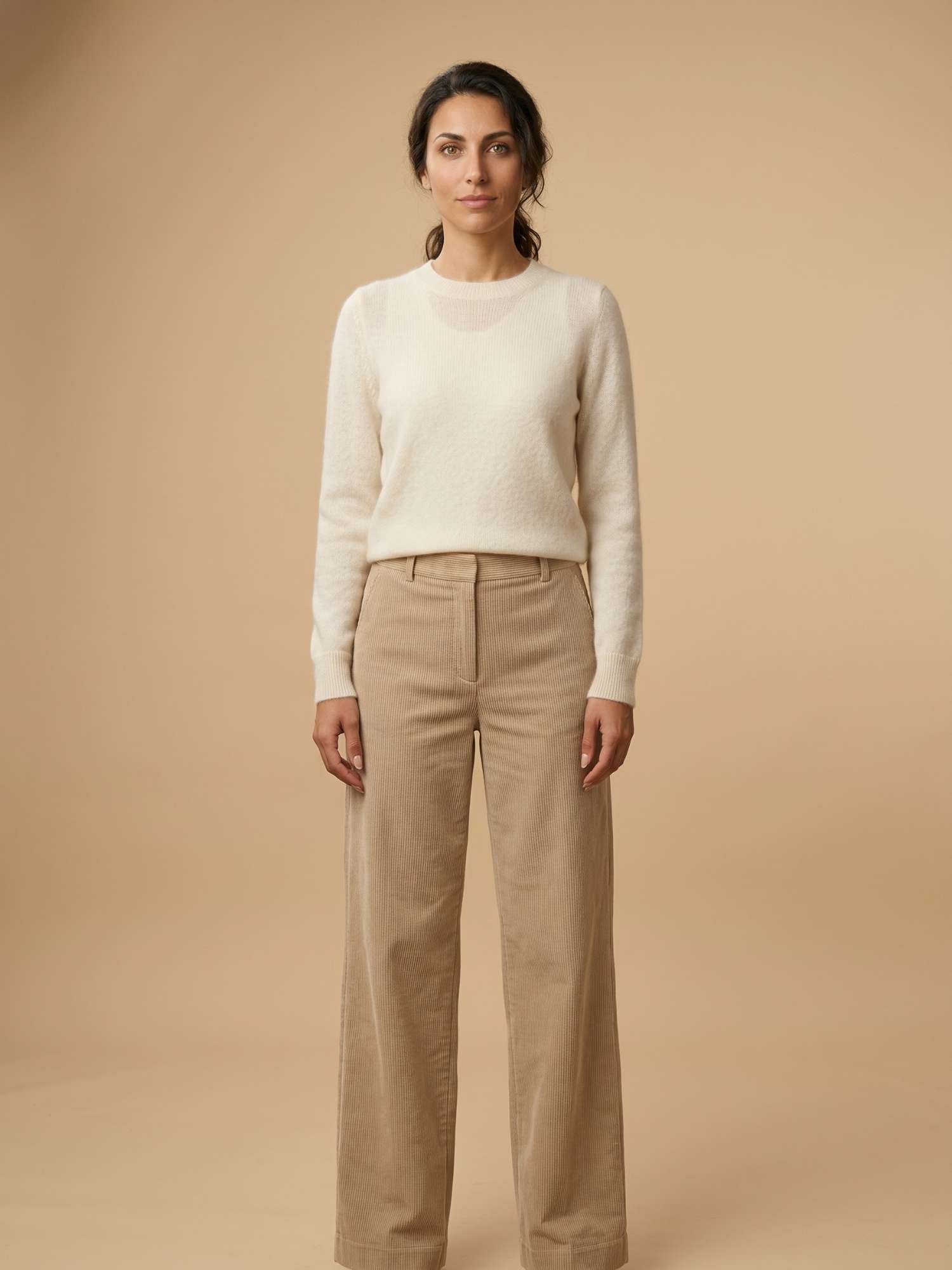 Classic Sweater - Baby Alpaca - Ivory