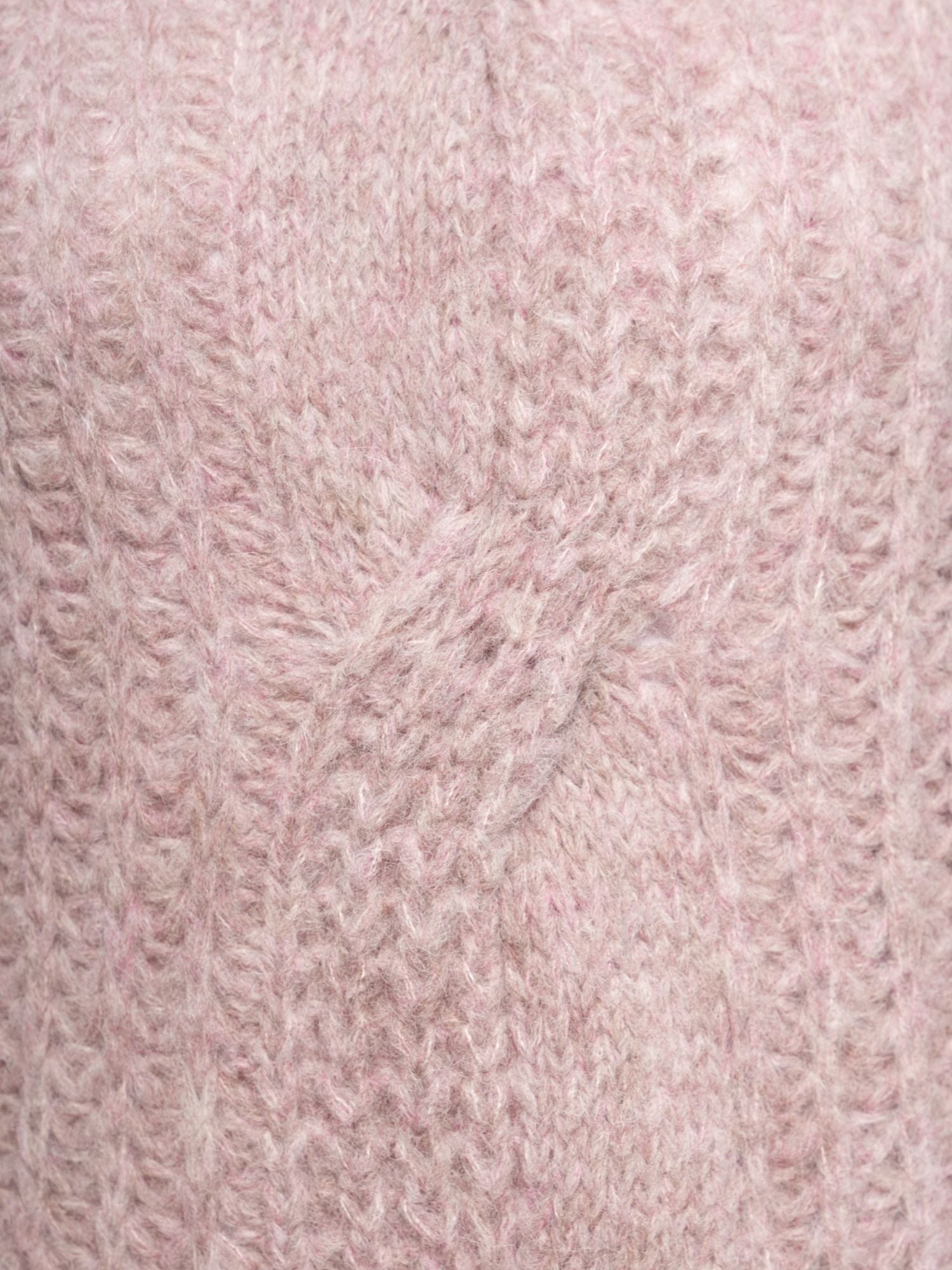 Cozy Turtle Neck Sweater - Pale Pink