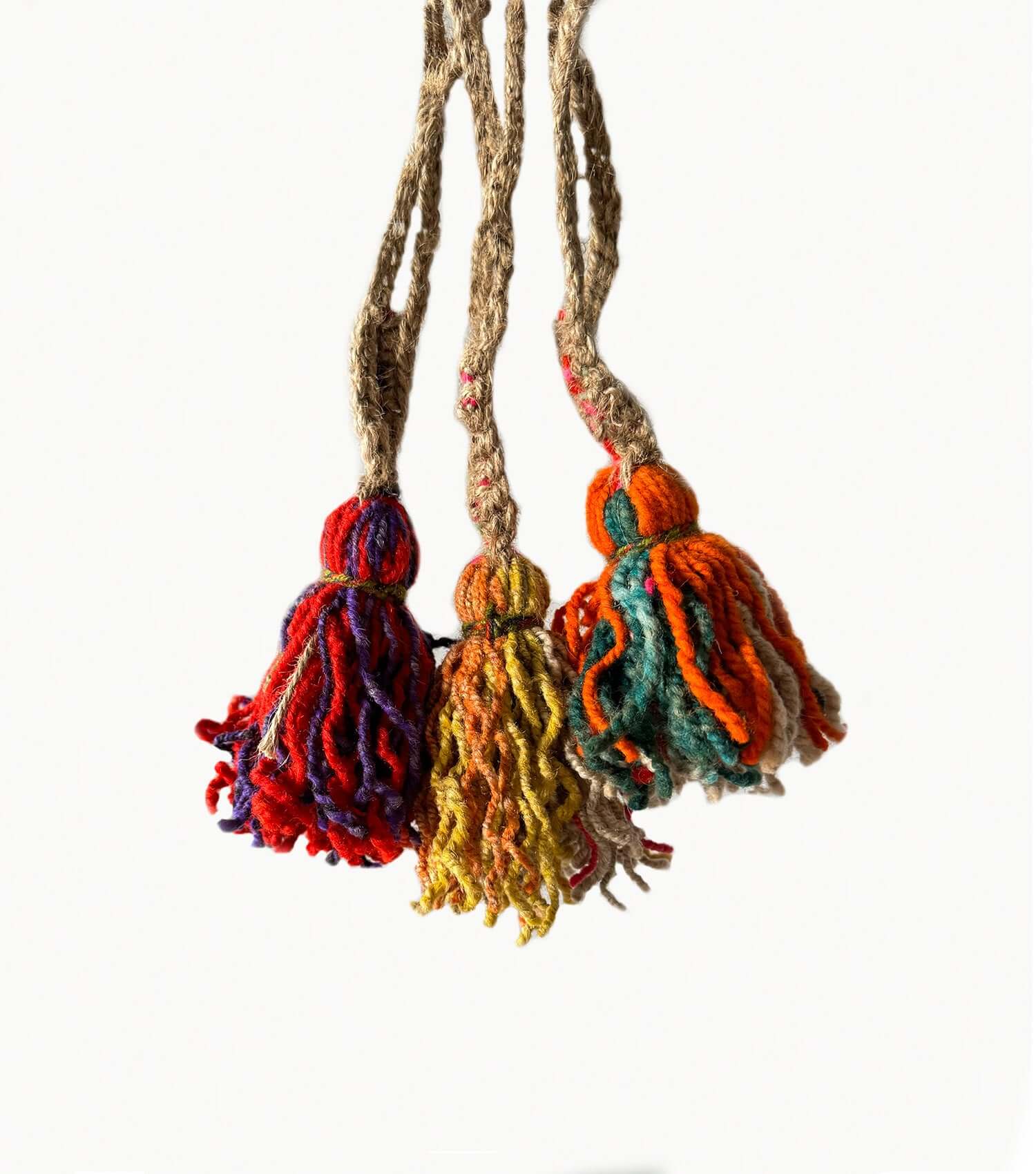 small handmade wool tassel - the sustainable accessory for handbags and keychains