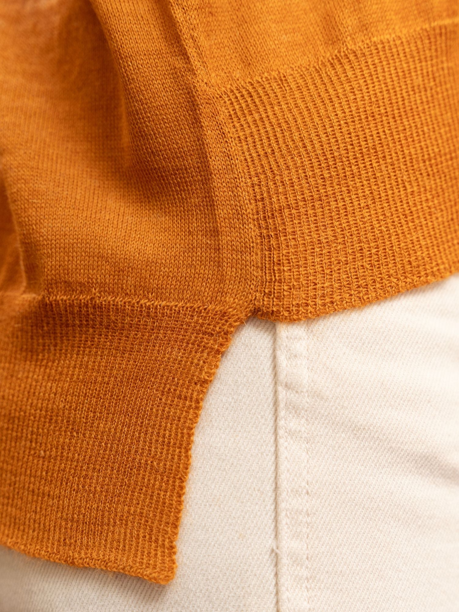 Lightweight Sweater - Baby Alpaca - Turmeric