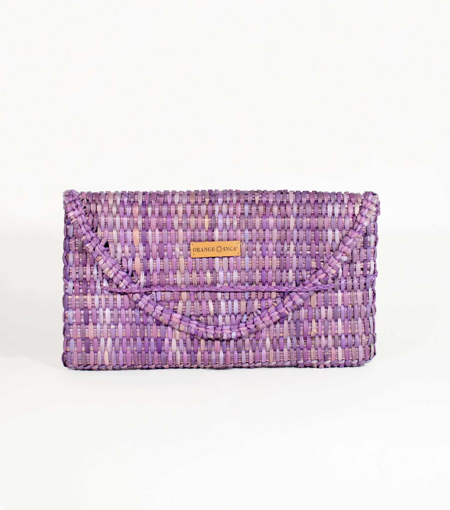 Orange Inca Lima Clutch - sustainable evening bag for special occasions | Lilac