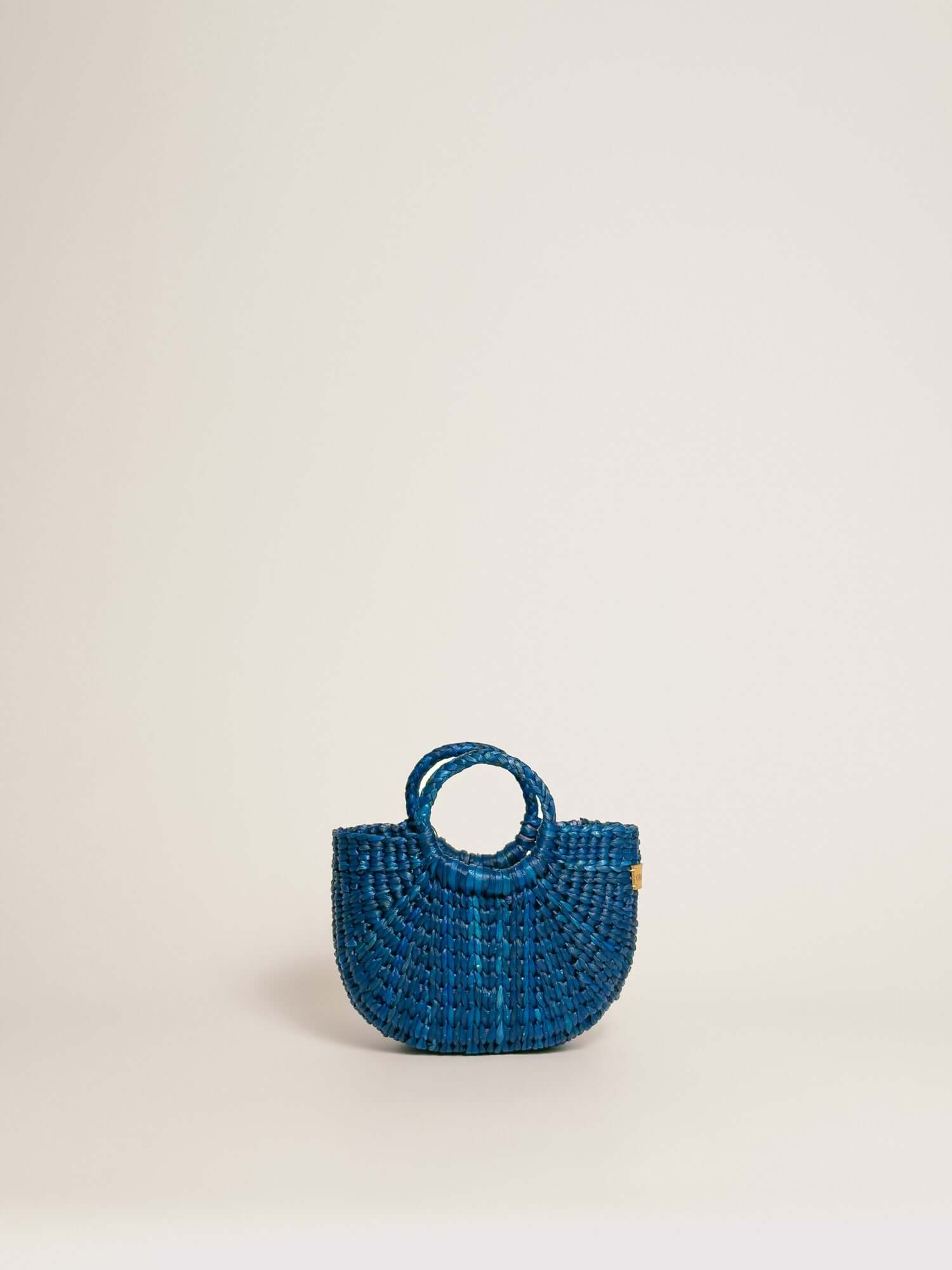 Woven mini bag - designer everyday crossbody | Blue