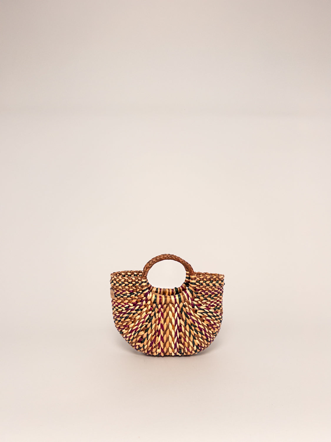 The Fiesta Mini Crossbody - Marbled Browns, Green and Burgundy