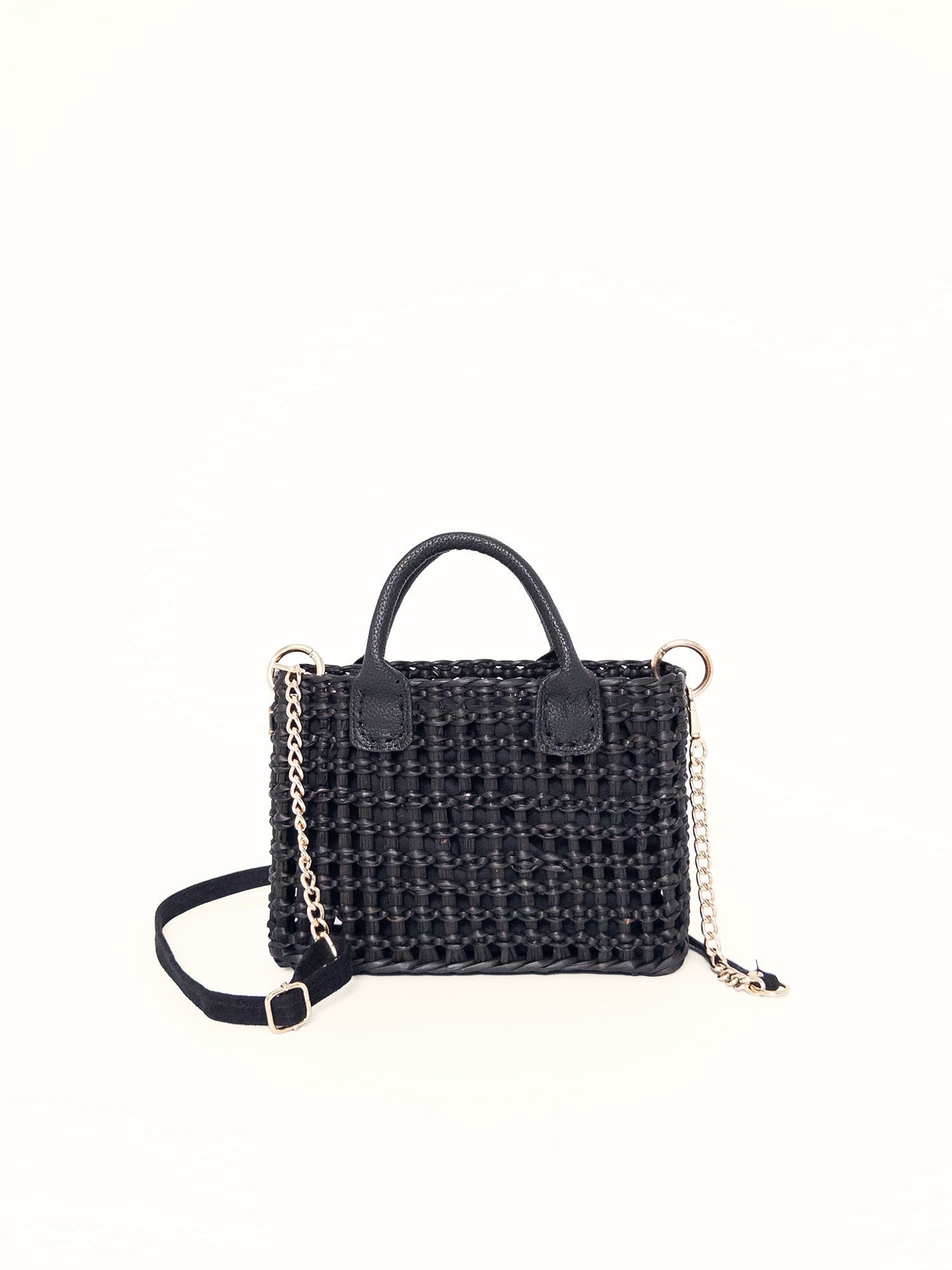 The Brigitte, Leather Handles - Black (Black Handles)