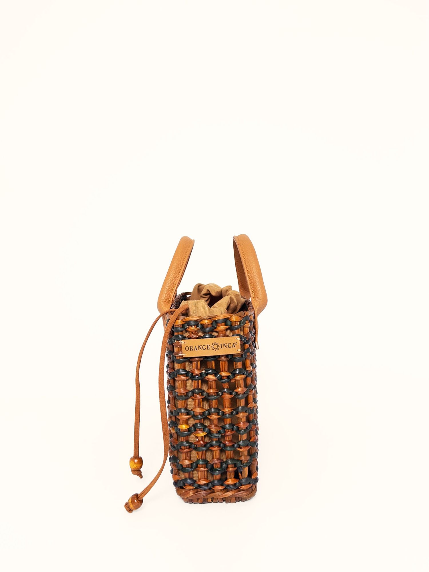 The Brigitte, Leather Handles - Camel and Military Green