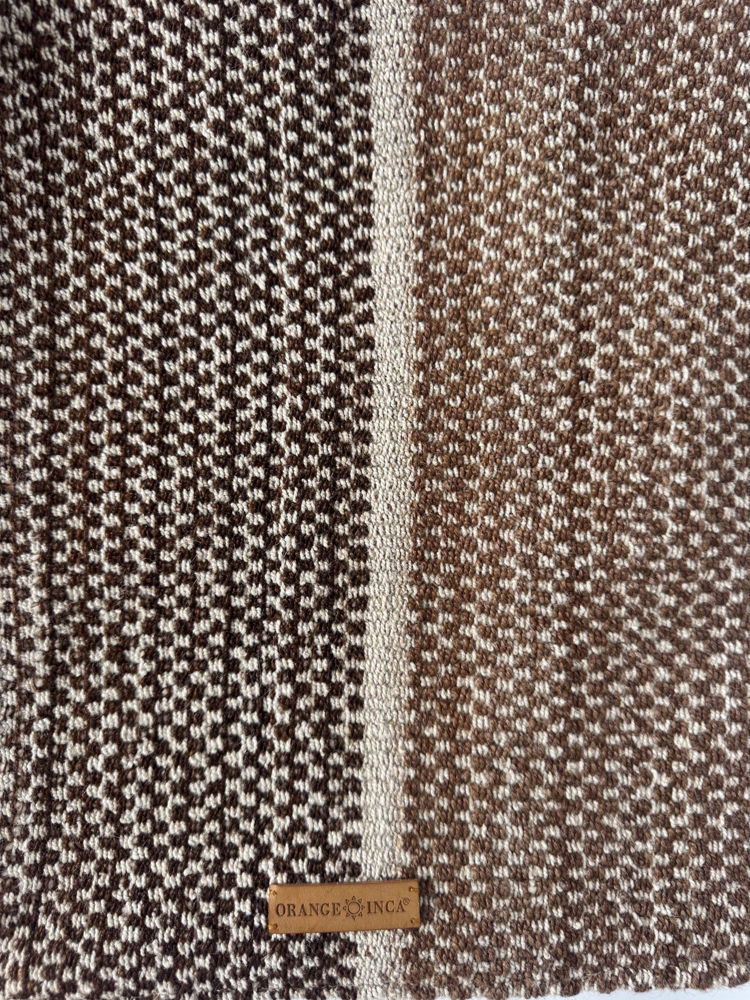 Manta Fringe Clutch - Alpaca in Browns, Camel and Ivory