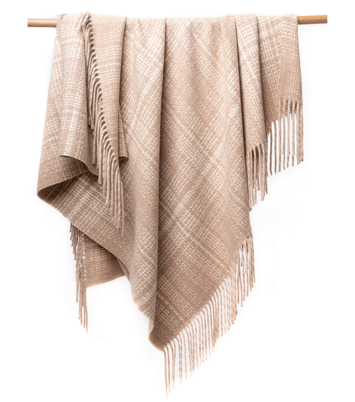 Rustic Plaid Baby Alpaca Throw
