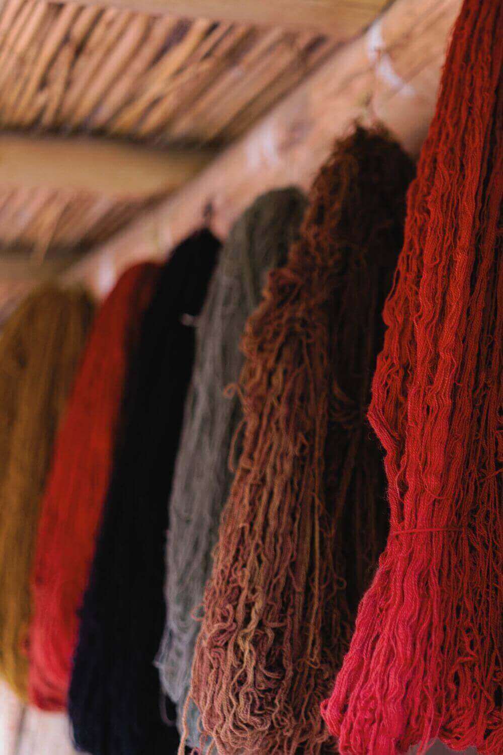 Handwoven frazada wool textile from Peru, made with natural dyes for shoes, bags, cushions, and accessories.
