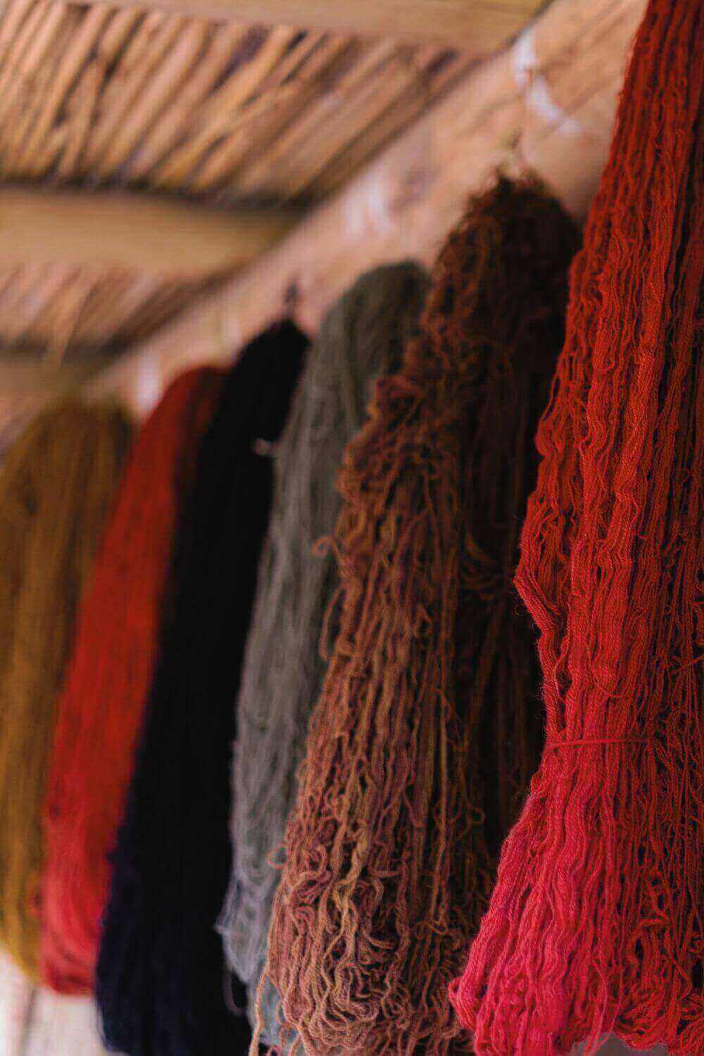 Handwoven frazada wool textile from Peru, made with natural dyes for shoes, bags, cushions, and accessories.