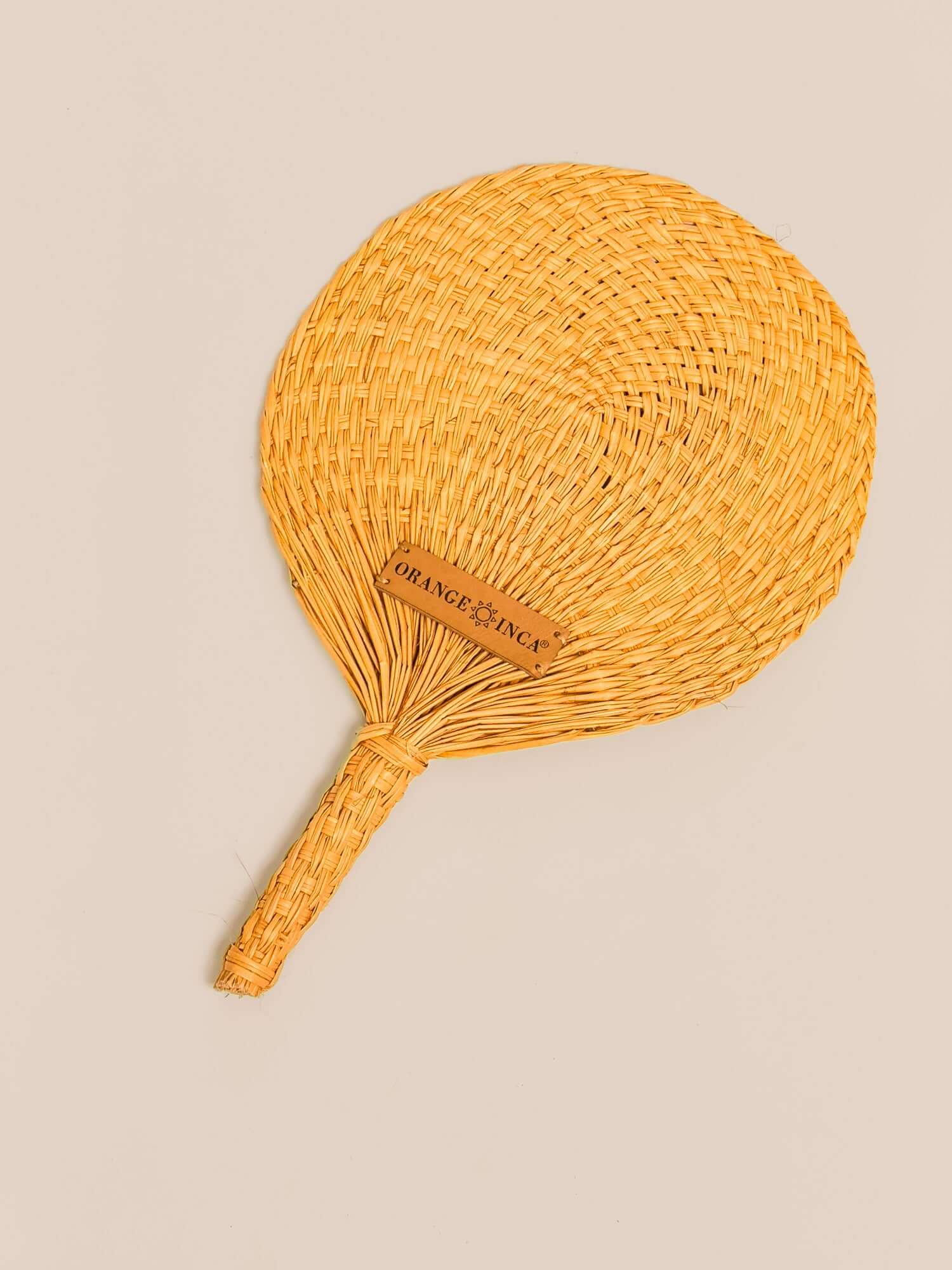 Straw Circle Hand Fan
