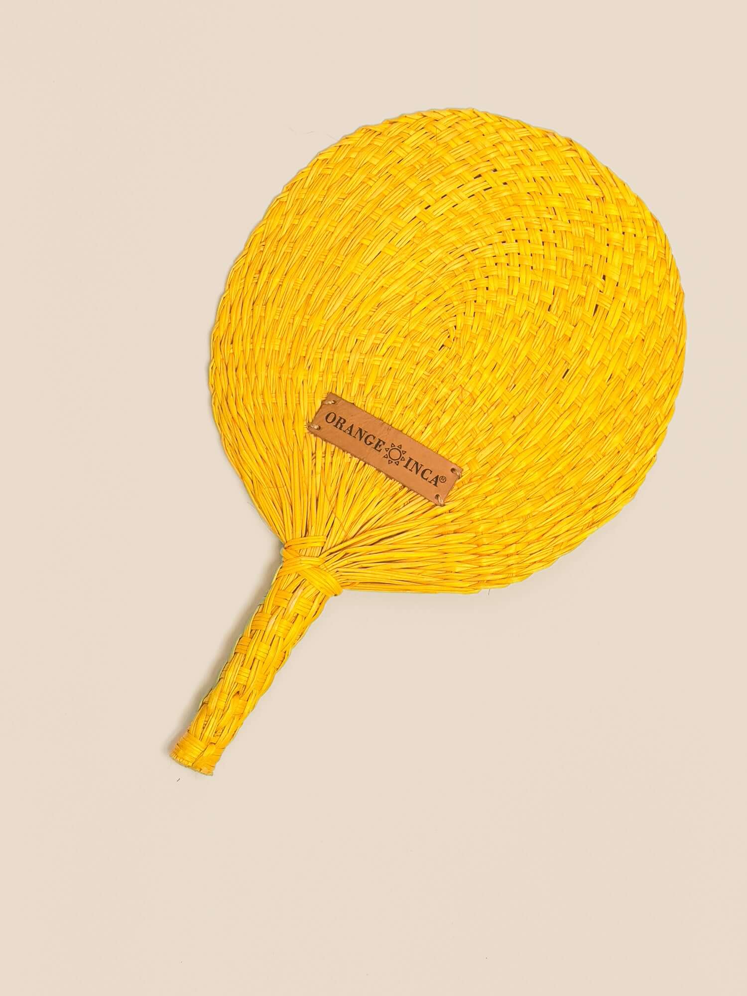 Straw Circle Hand Fan