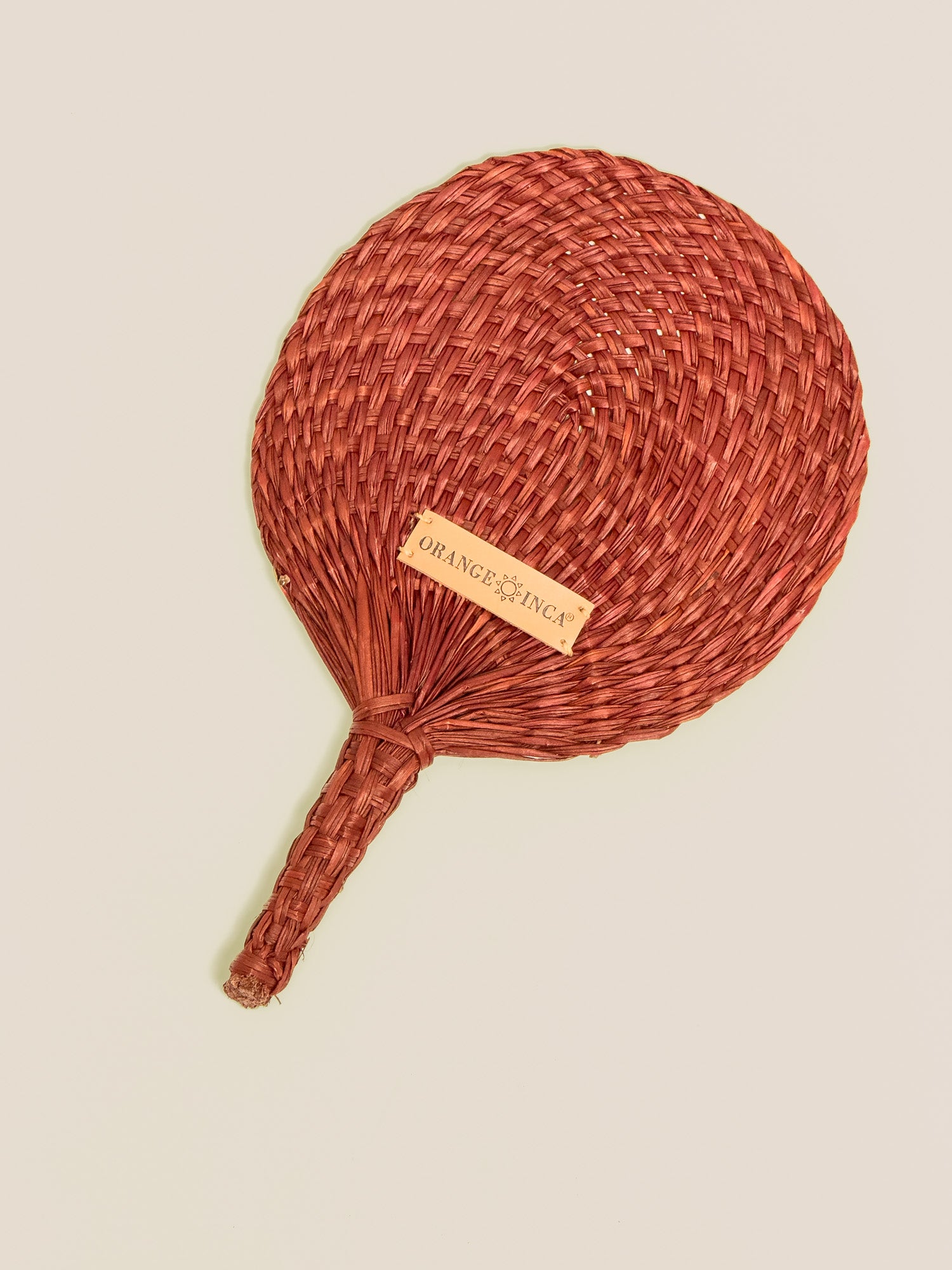 Straw Circle Hand Fan