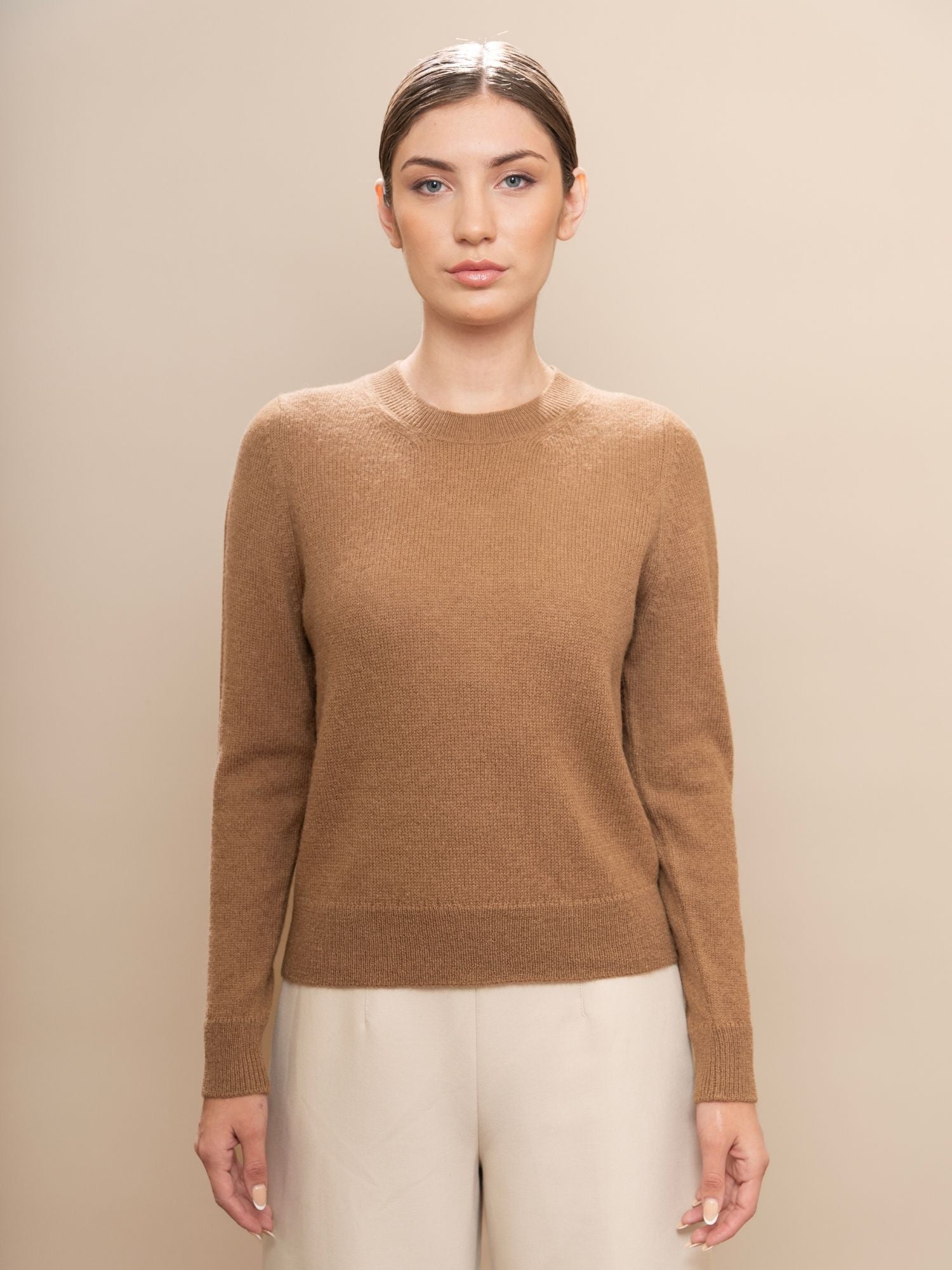 Classic Sweater - Baby Alpaca - Cinnamon