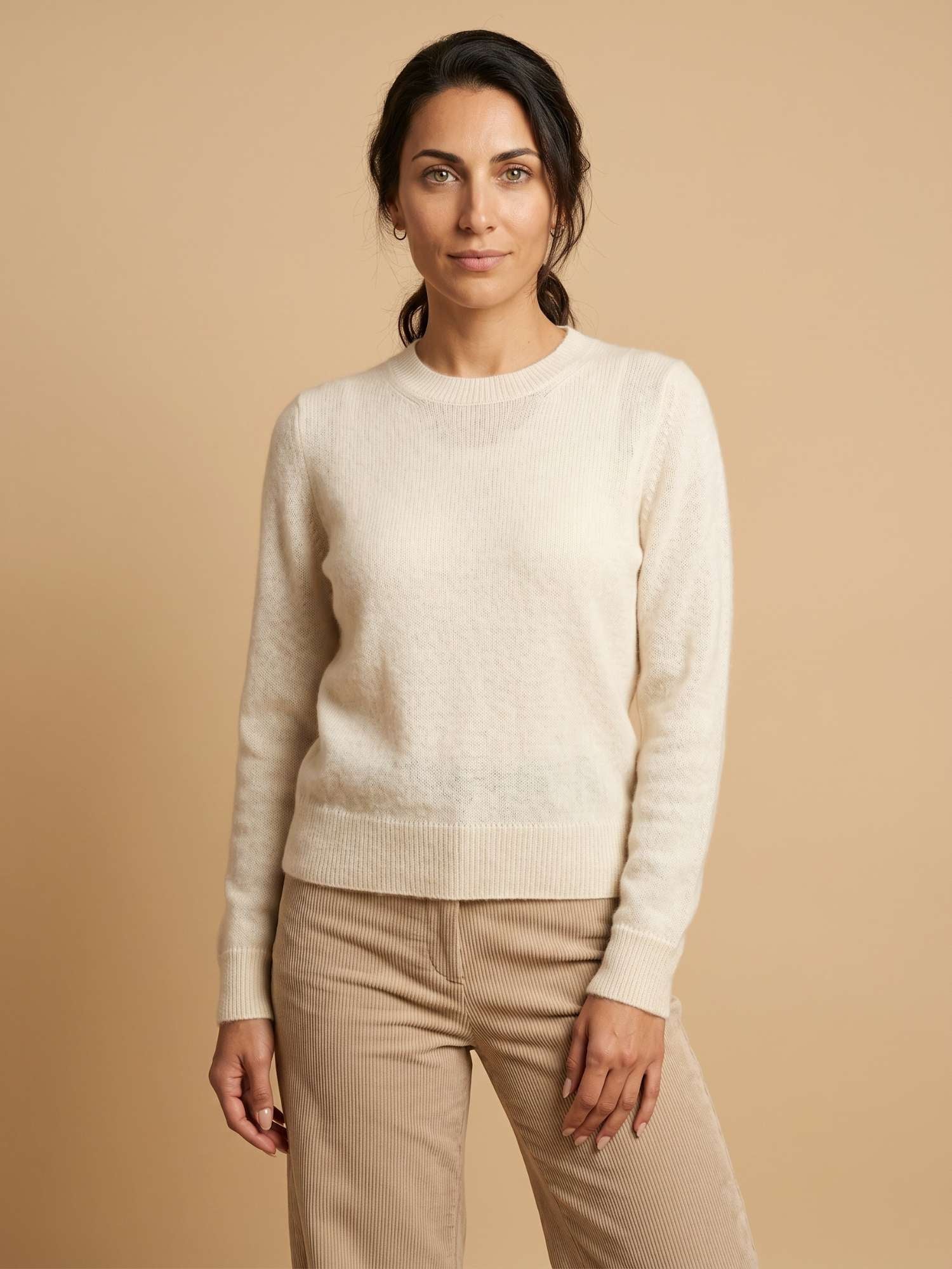 Classic Sweater - Baby Alpaca - Ivory