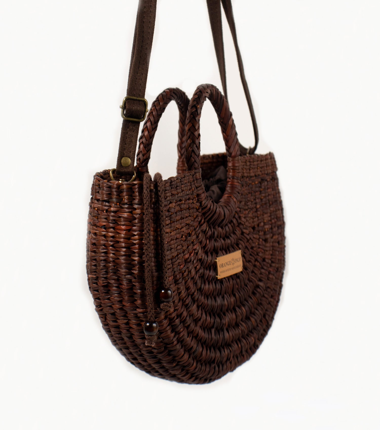 Sustainable Fiesta Crossbody Bag - Brown