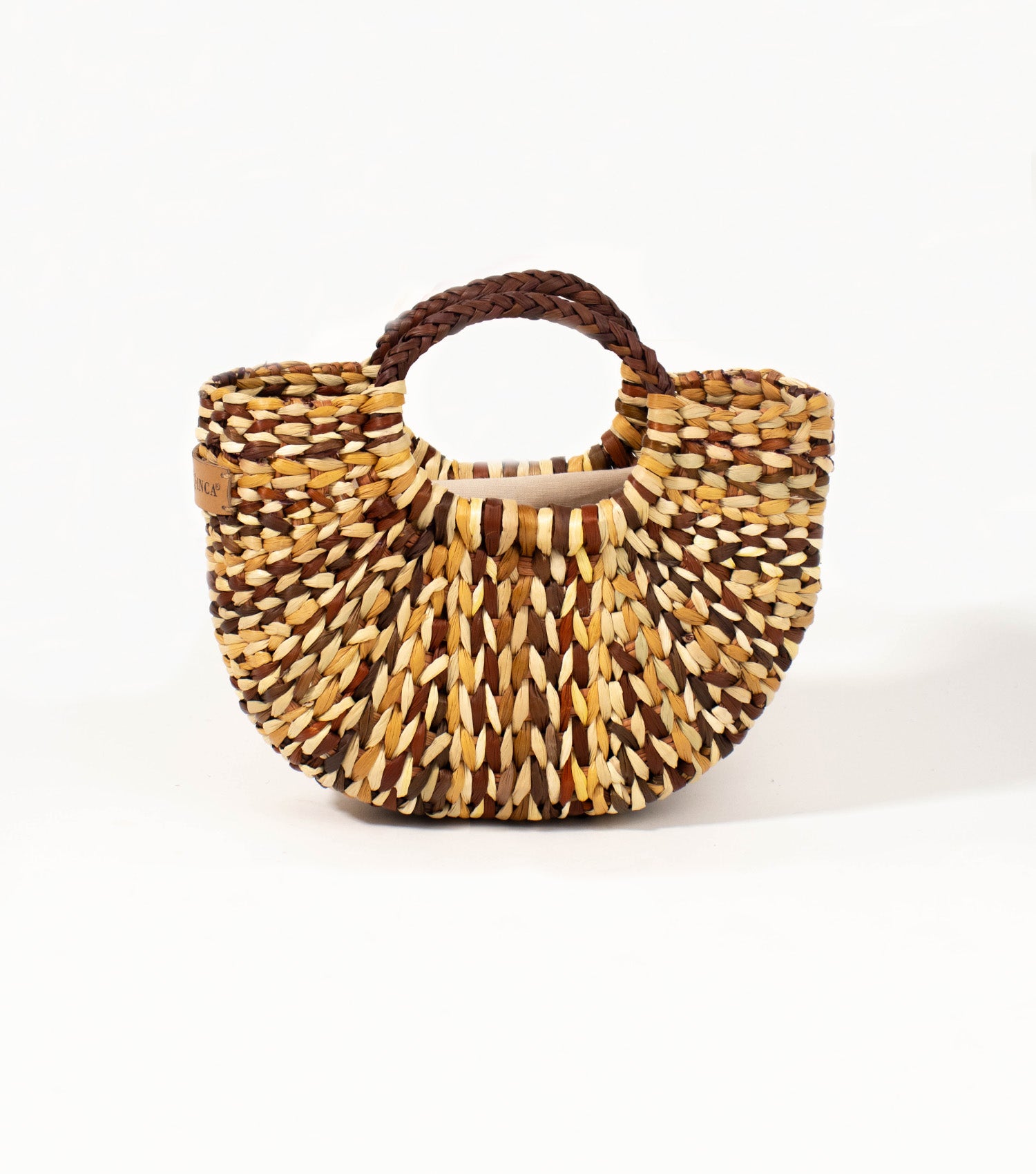 Fiesta Mini Crossbody Bag - Brown and Natural Marbled