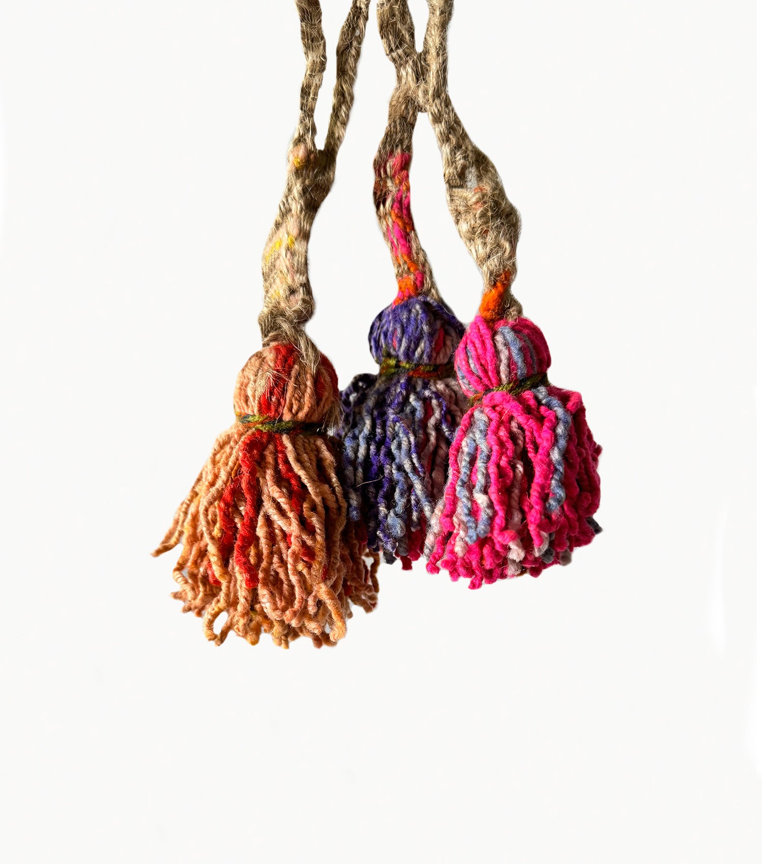 Fiesta Mini Tassel, from residuals of frazadas.