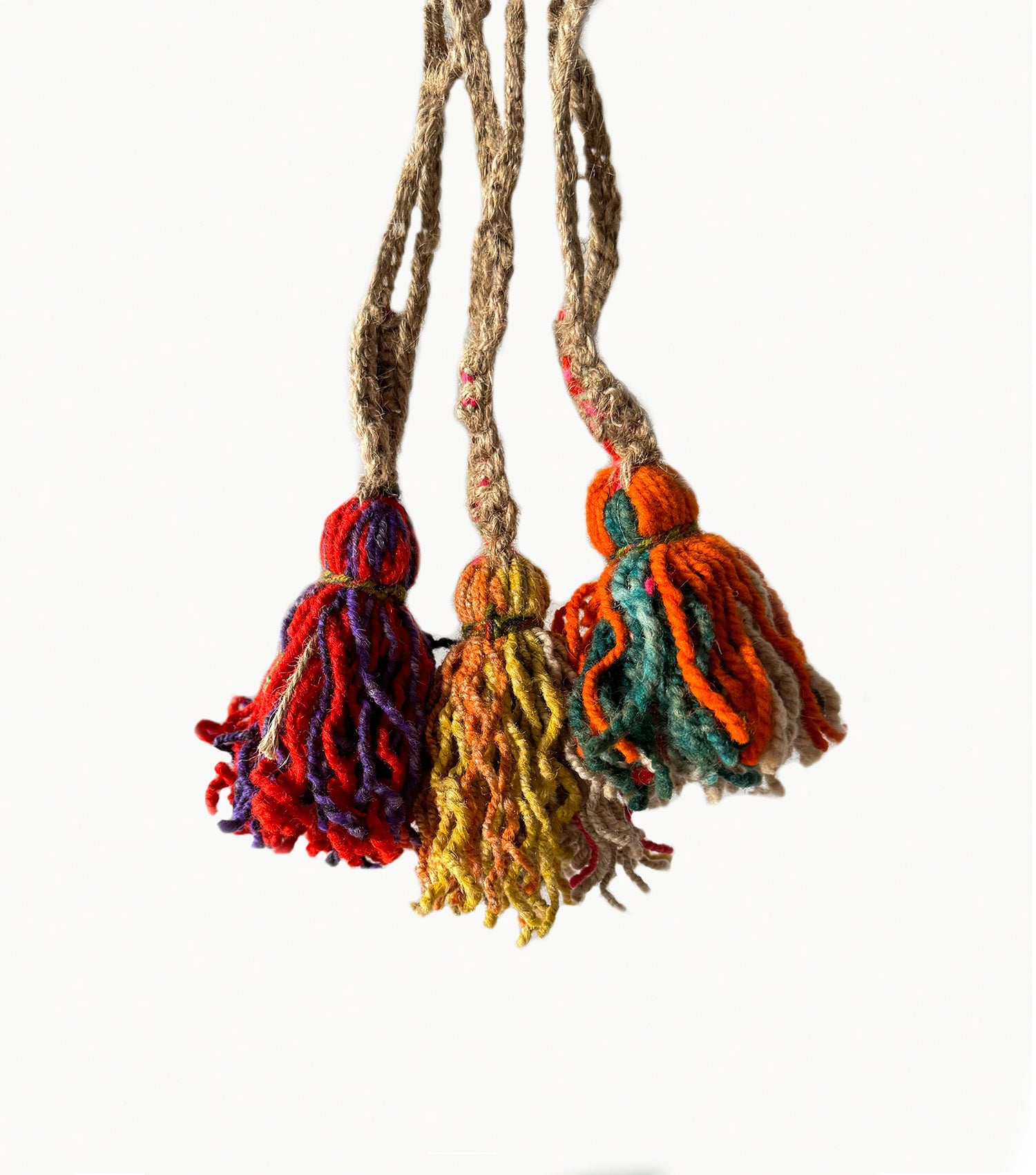 Fiesta Mini Tassel, from residuals of frazadas.