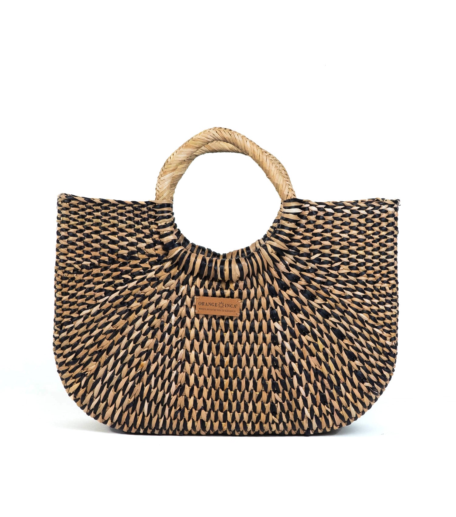 Gran Fiesta Tote Bag - Black and Natural Marbled