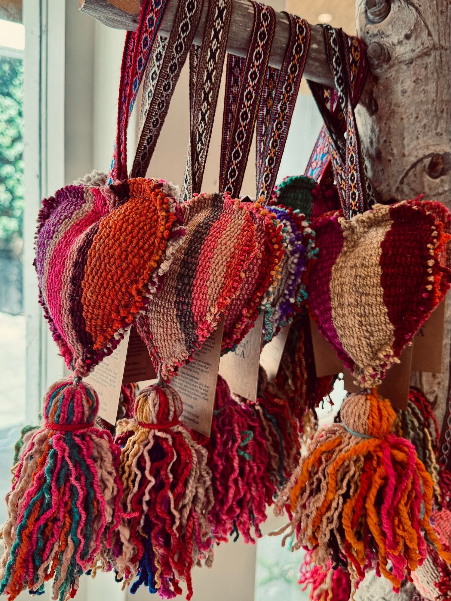 Decorative Heart Wool Tassel - Large