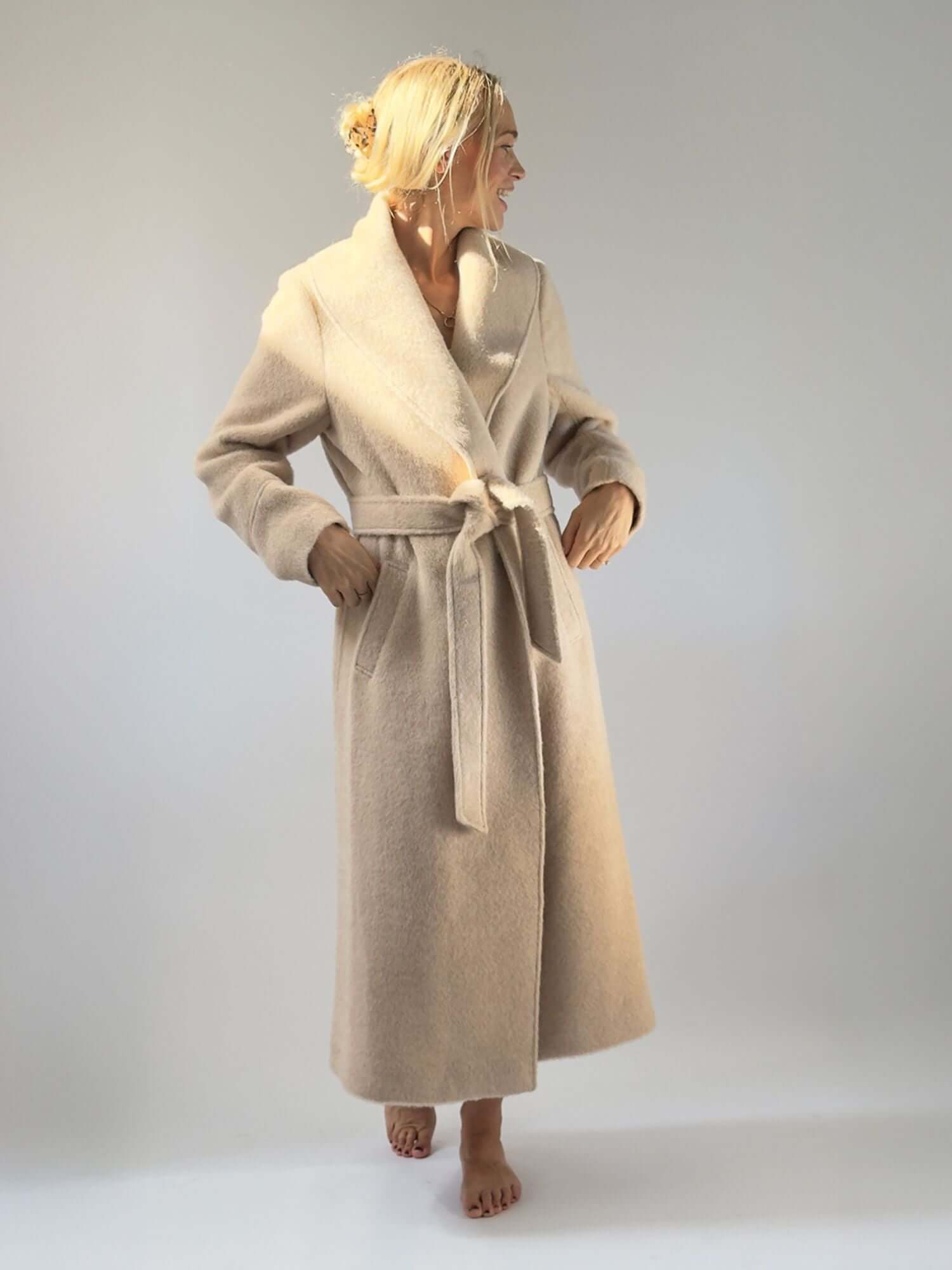 The Maras Alpaca Coat  - Beige