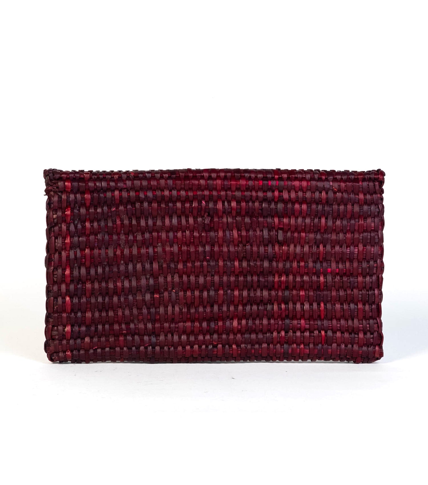 Lima Clutch in Burgundy - Rear View