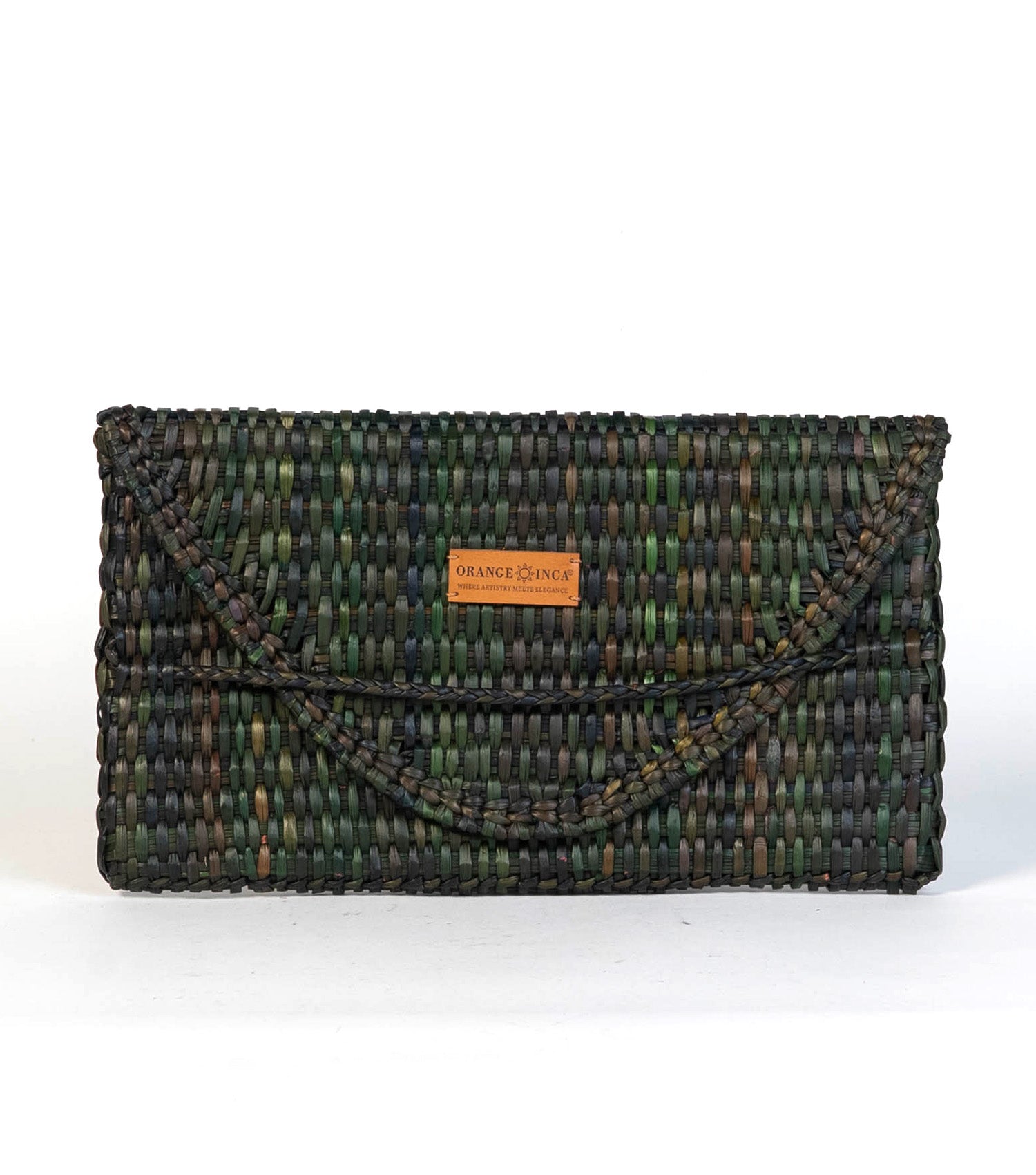 Lima Clutch in Dark Green - 