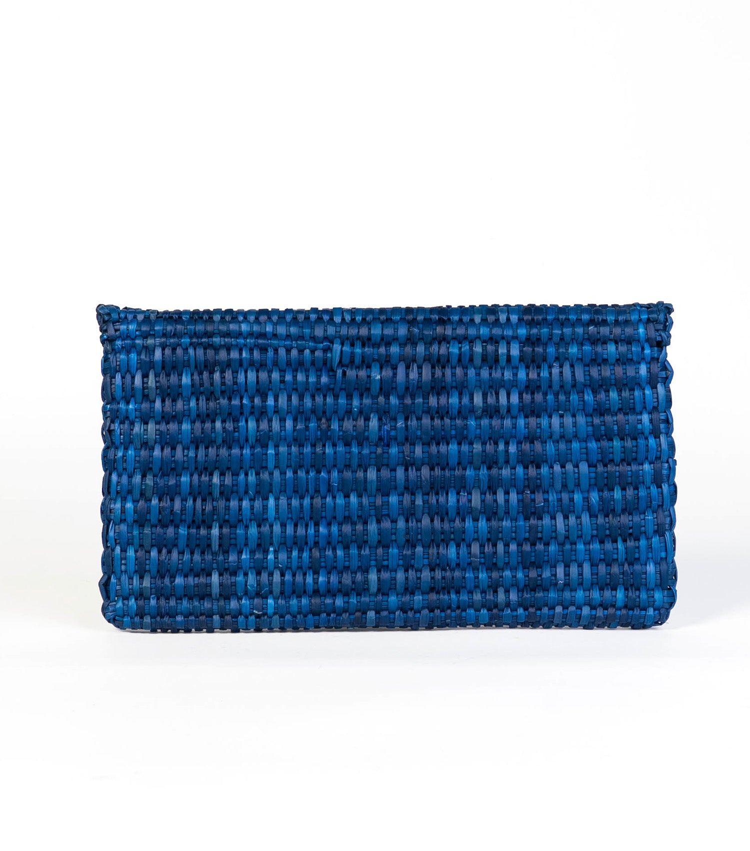 Handwoven Clutch Sustainable Summer Straw Bags Blue