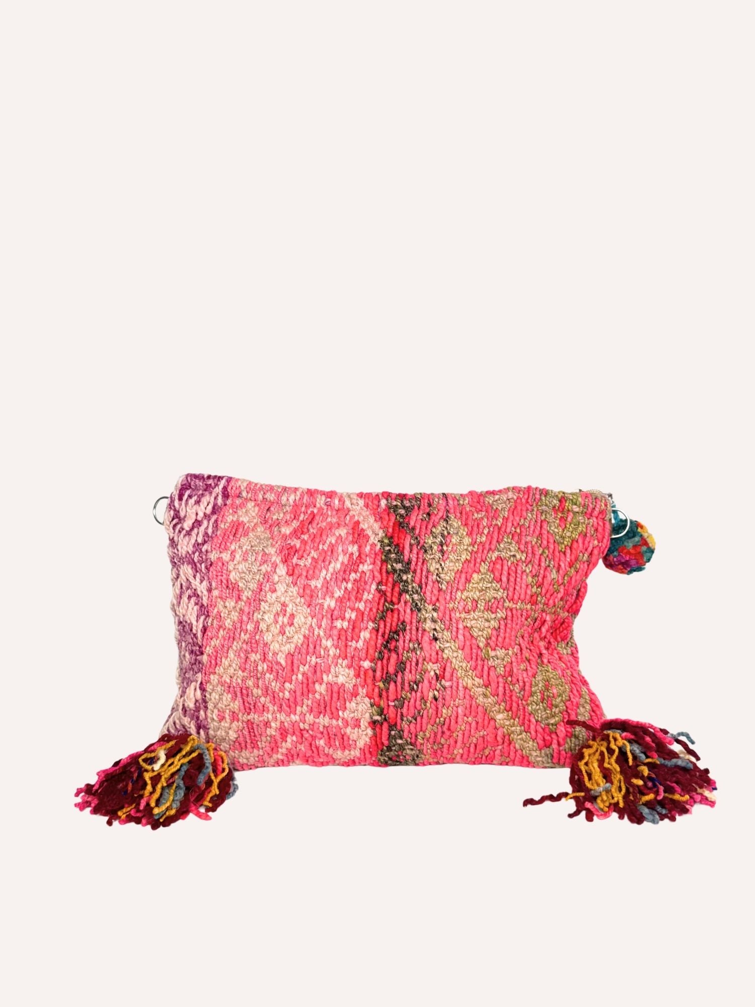 Manta Clutch - Pink, Silver and Purple