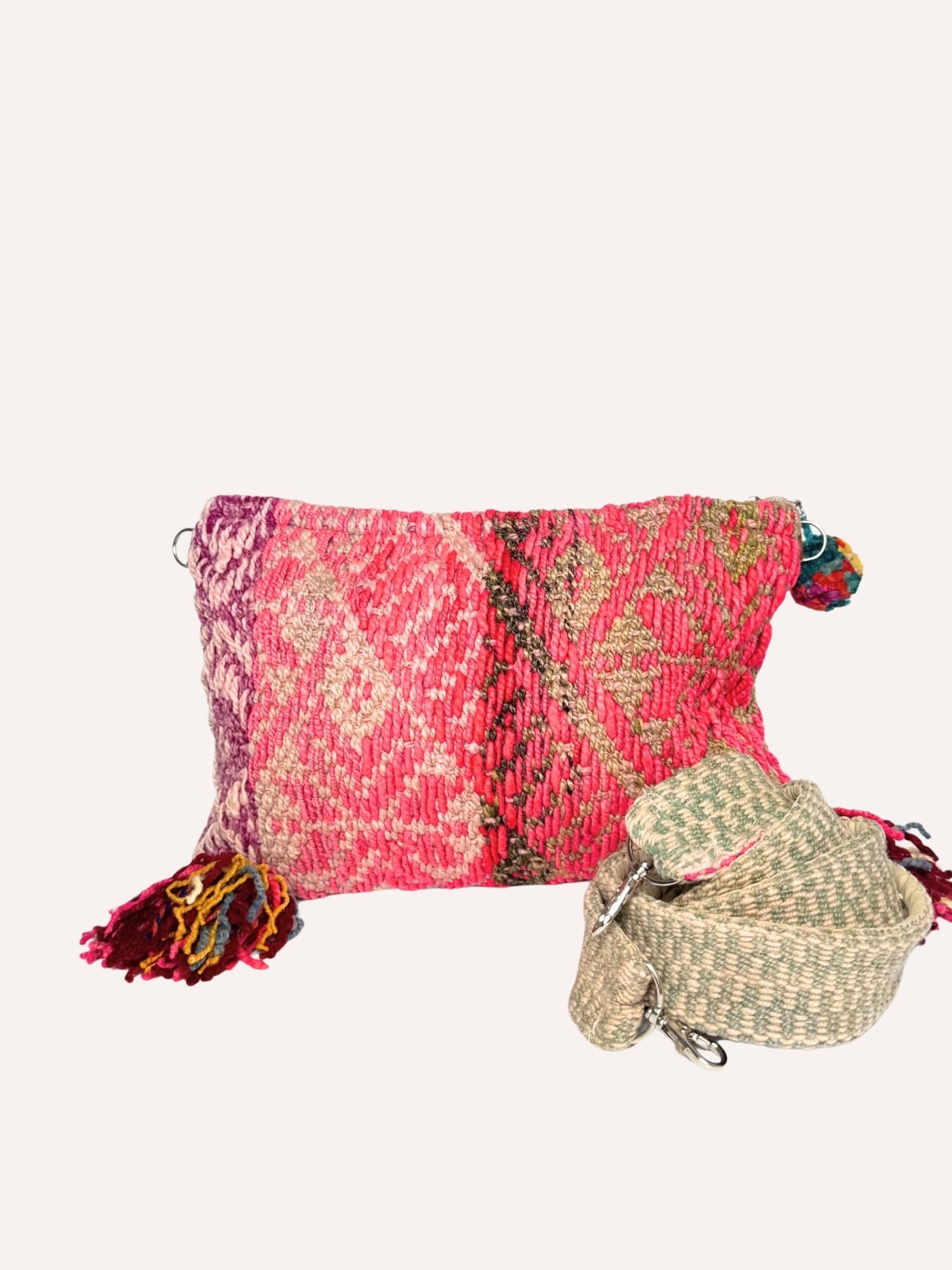 Manta Clutch - Pink, Silver and Purple