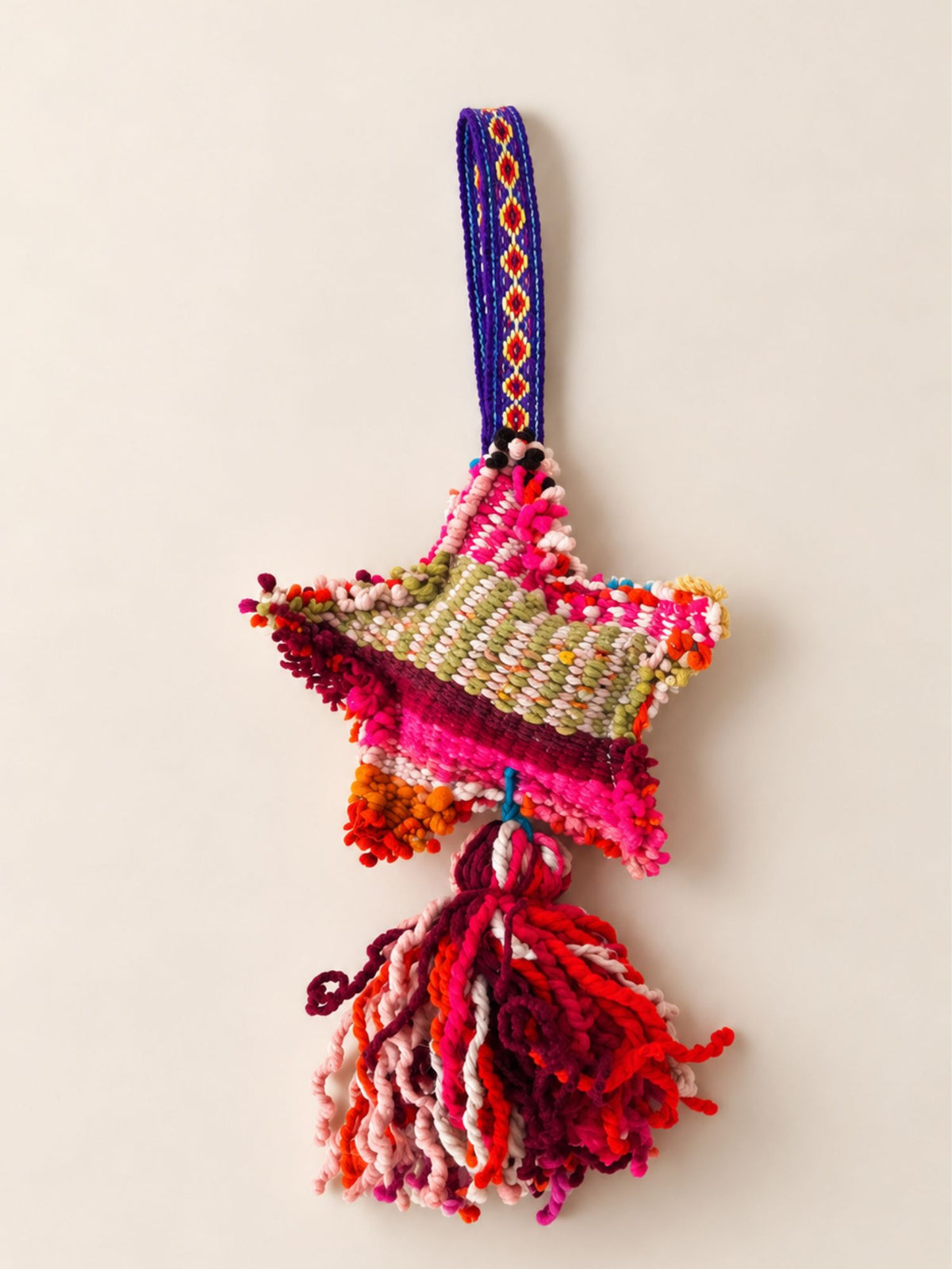 Decorative Star Wool Tassel - Large