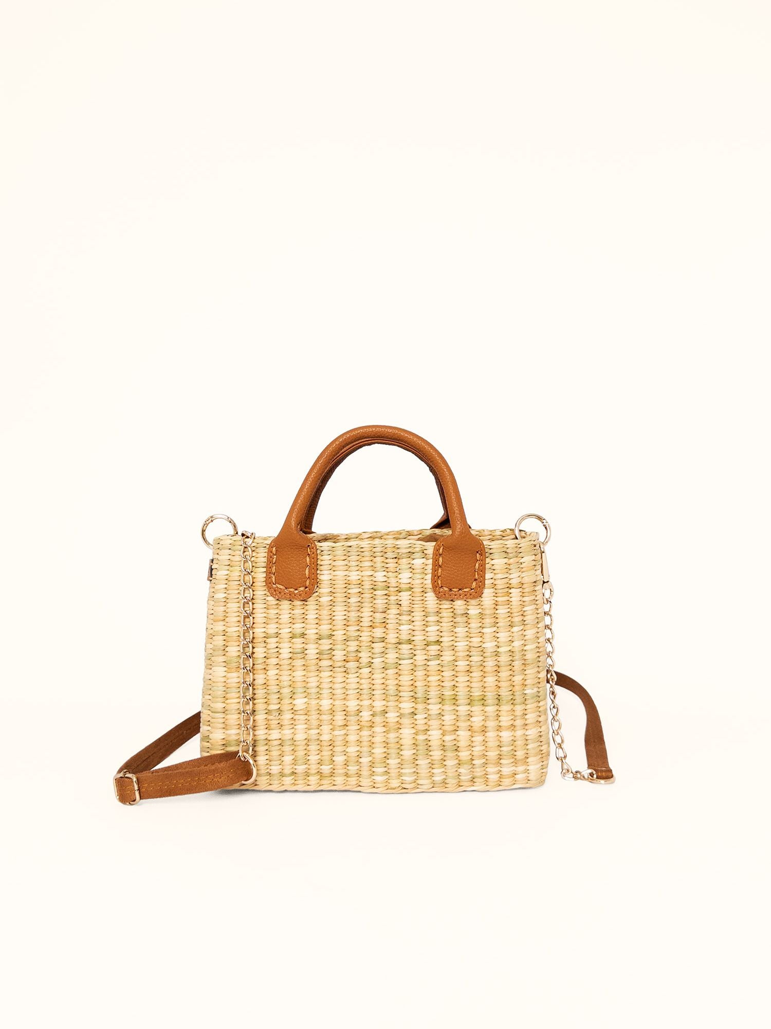 The Brigitte, Leather Handles - Natural