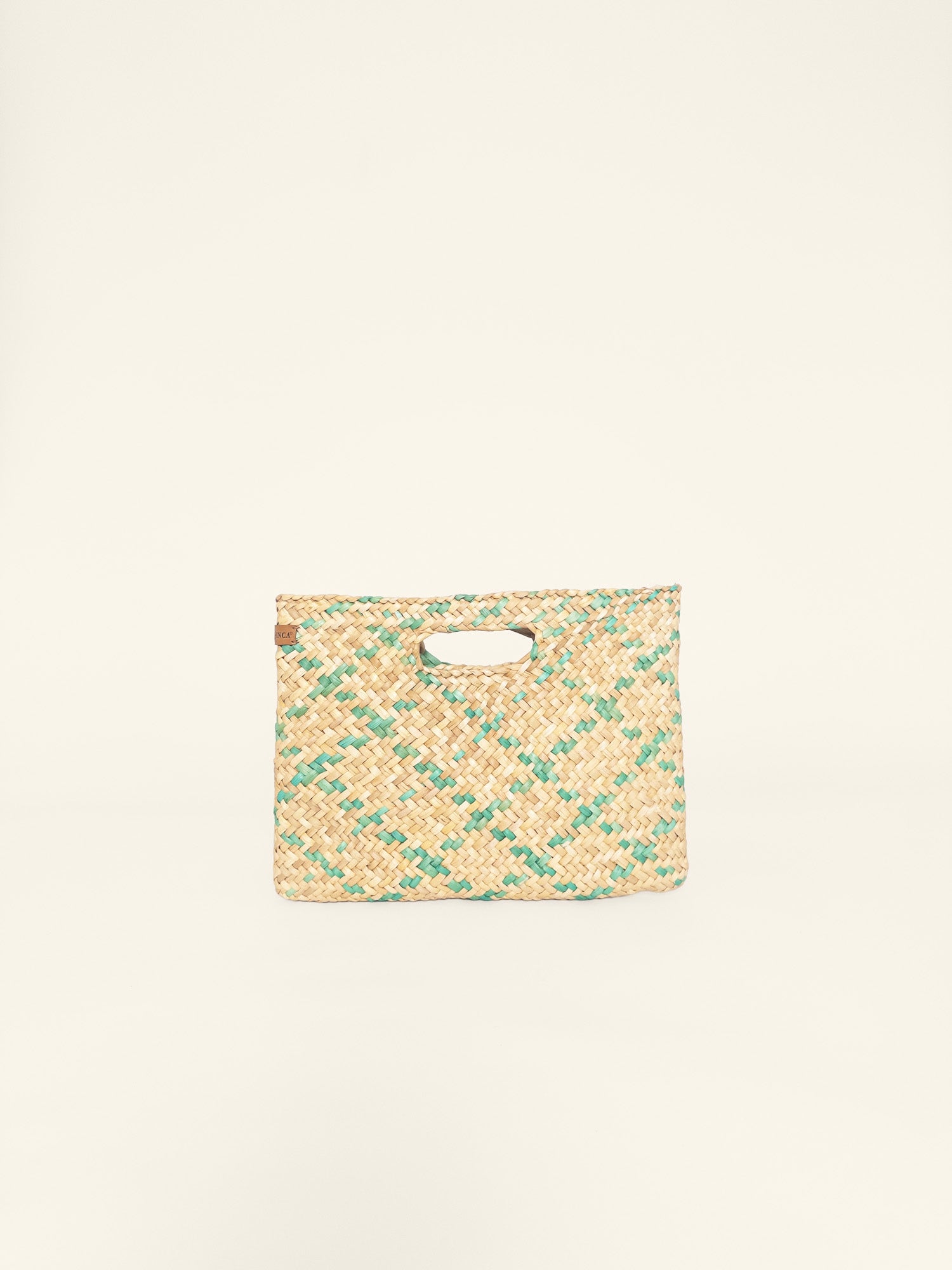 The Marrakesh Clutch - Mint Green and Natural
