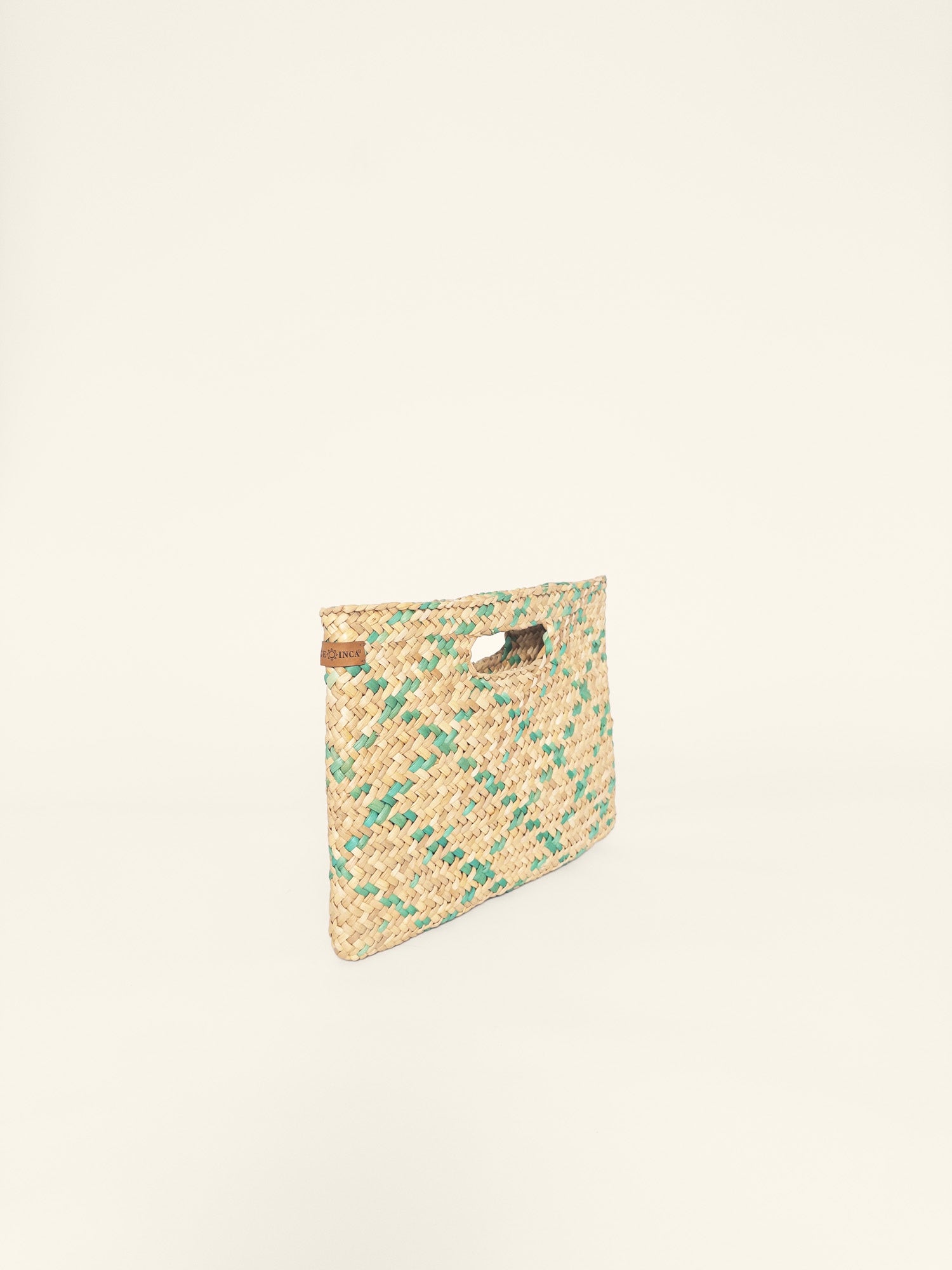 The Marrakesh Clutch - Mint Green and Natural